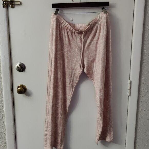 Lucky Brand Paisley Pink Pajama Set XL Soft Comfy Cozycore Loungewear Casual - Picture 2 of 7